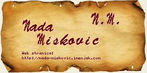 Nada Mišković vizit kartica